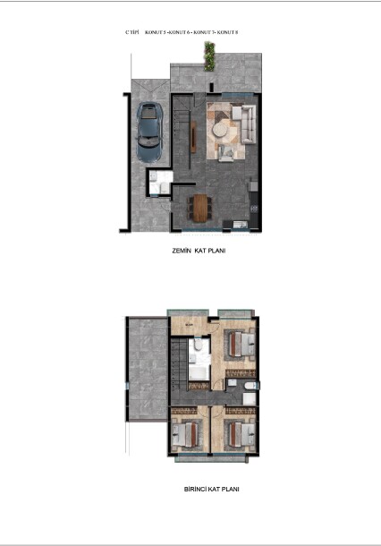 Nicosia Kanlıköy Turkish Title Deed 3+1-9